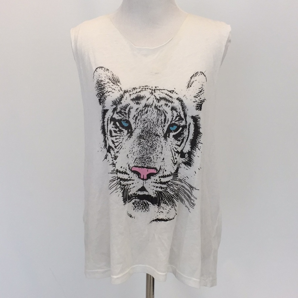 Wildfox tiger muscle tee